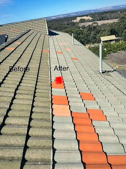 Roof restoration on a tiled Adelaide roof